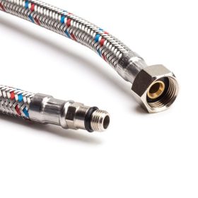 Csapbekötő vízhez 1/2" 10mm 30cm rövid flexibilis