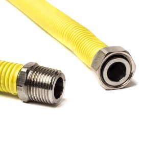   Bordáscső gázhoz inox 100% 1/2"-1/2" KB 100-200cm nyújtható 10 év garancia