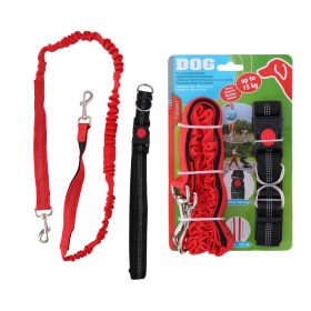   Kutyapóráz 1,9m futáshoz övvel karabinerrel Pet Transport