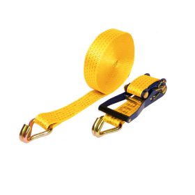   Rakományrögzítő csúcsos horoggal 10m 50mm 5000kg-ig 2 részes citromsárga/narancssárga