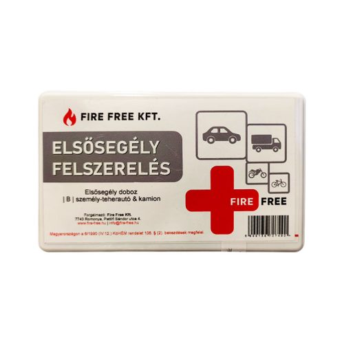 Elsősegélycsomag autós B jelű szgk-tgk. EU/EGT
