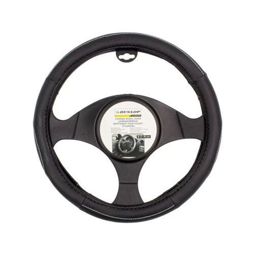 Kormányvédő 38cm fekete/fehér varrással Dunlop