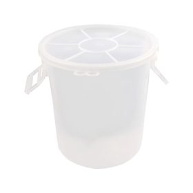 Műanyag háztartási vödör 45l rápattanó fedelű fehér