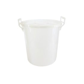 Műanyag háztartási vödör 17l rápattanó fedelű fehér