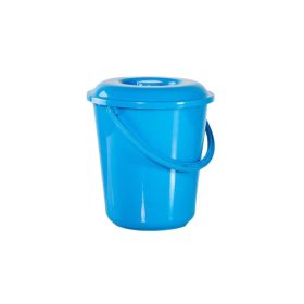   Műanyag háztartási vödör 7l rápattanó fedelű ovális fehér