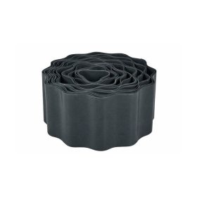 Ágyásszegély műanyag 15cmx9m szürke