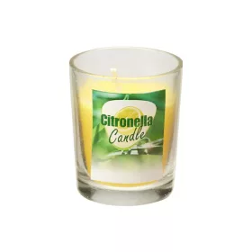 Szúnyogriasztó gyertya citronellás üvegpohárban