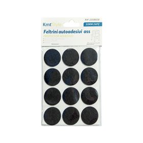   Padlóvédő bútorfilc öntapadós 30mm 12db-os kör KMT (12db/karton)