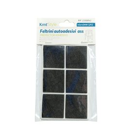   Padlóvédő bútorfilc öntapadós 40x40mm 6db-os négyzet KMT (12db/karton)