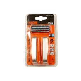   Fiókfogantyú ezüst 64mm 2db-os csavarokkal KMT (12db/karton)