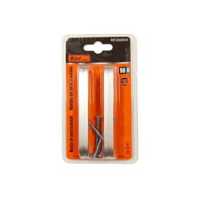   Fiókfogantyú ezüst 96mm 2db-os csavarokkal KMT (12db/karton)