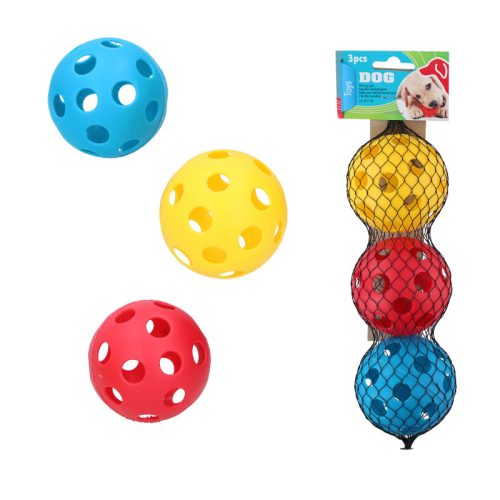 Kutyajáték labda 7cm 3db/csomag Pet Toys