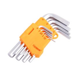   Imbuszkulcs készlet 9 részes 1,5-10mm rövid Tüv/Gs Hoteche