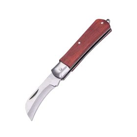   Zsebkés 6cm villanyszerelő rozsdamentes pengével rózsafa markolattal Hoteche