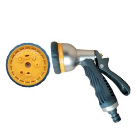   Locsolópisztoly fémházas 8 funkciós szórófejjel soft markolattal Hoteche