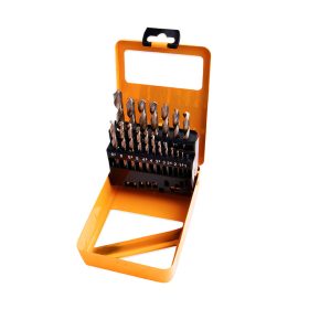   Fúró készlet fém 19 részes 1-10mm HSS-G köszörült fém tartódobozzal Hoteche