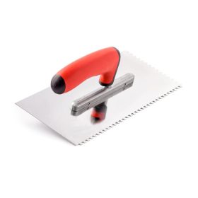   Glettvas acél fogazott 10mm rozsdamentes gumis nyél Profi Bravo