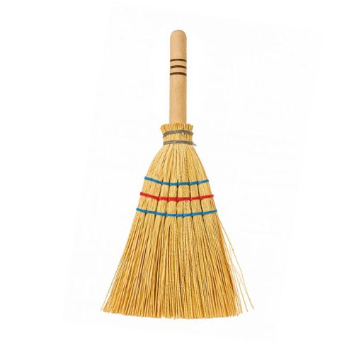 Cirokseprű háztartási kicsi fa nyéllel