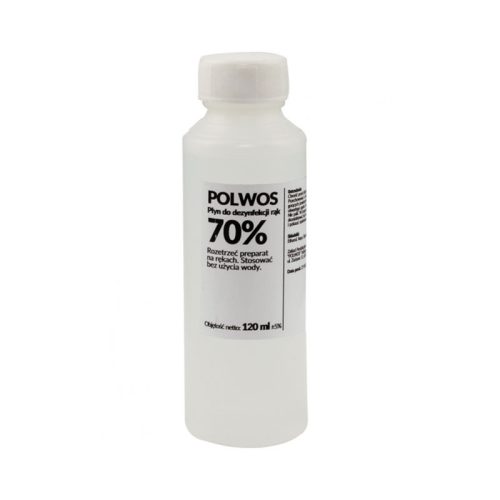Kézfertőtlenítő 120ml 70% alkohol tartalommal