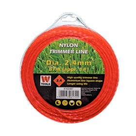   Fűnyíró damil 2,4mm 87m csavart négyszög profi Trimmer Line