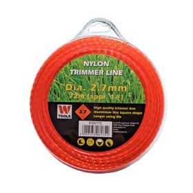   Fűnyíró damil 2,7mm 72m csavart négyszög profi Trimmer Line
