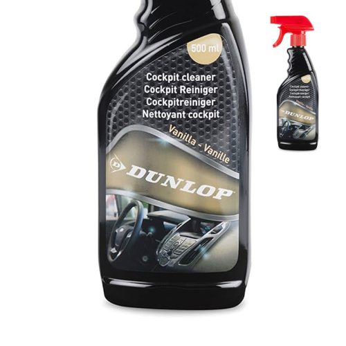 Műszerfaltisztító autós 500ml pumpás spray vanília Dunlop