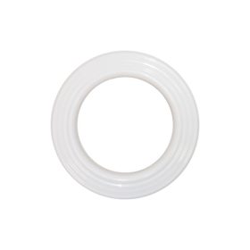 Füstcső rózsa zománcozott 118mm fehér