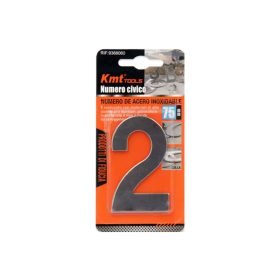 Házszám fém öntapadós 2 KMT (12db/karton)