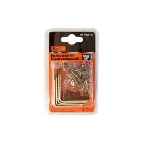   Vasalat 90 fokos 40x20mm 4db-os csavarokkal KMT (12db/karton)