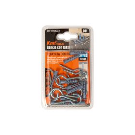   Függesztőkampó csavaros 5mm átmérőjű tiplivel 12db-os KMT (12db/karton)