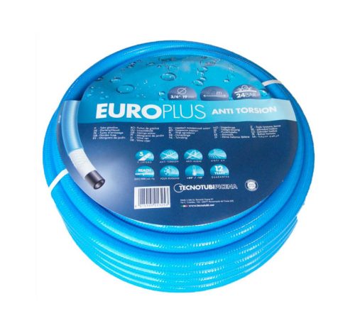 Locsolótömlő 1" 25m csavarodásmentes Europlus Blue