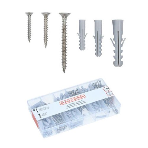 Csavar készlet tiplivel TX15 TX20 TX25 M5-M8 249db-os Black&Decker