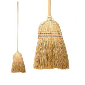   Cirokseprű 5 varrásos középen erősített fa nyéllel dupla