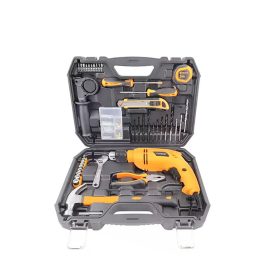   Ütvefúró készlet 101 részes 600W fogó csavarhúzó fúrók és egyéb kiegészítők kofferben Hoteche