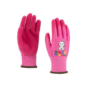 Kesztyű gyermek szerelő poliészter rózsaszín 3-as
