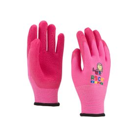 Kesztyű gyermek szerelő poliészter rózsaszín 4-es