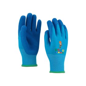Kesztyű gyermek szerelő poliészter kék 5-ös