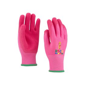 Kesztyű gyermek szerelő poliészter rózsaszín 5-ös