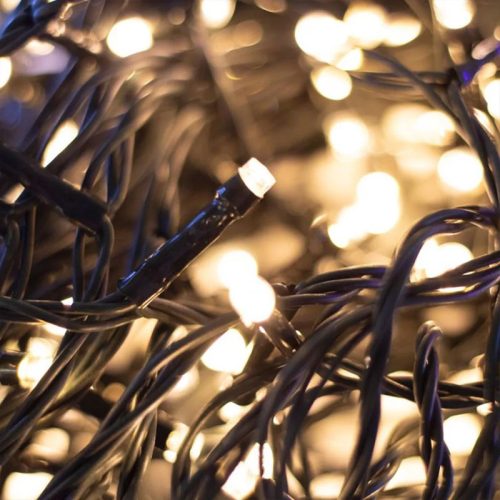 Fényfüzér kültéri 240db leddel időzítővel melegfehér IP44