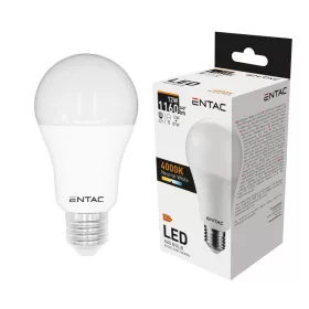 Izzó led E27 gömb 12W 4000K semleges 1160Lm fehér Entac