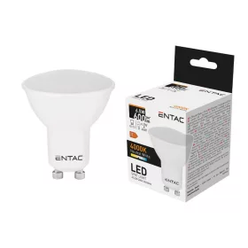 Izzó led GU10 spot 6,5W 4000K semleges 600Lm fehér Entac