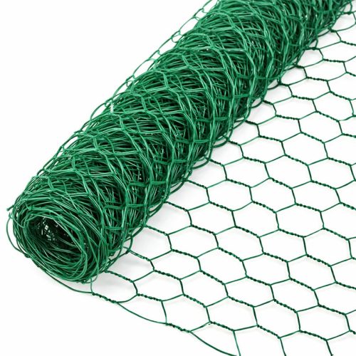 Csibedrót / madárháló 1x25m 13mm szemméret horganyzott PVC