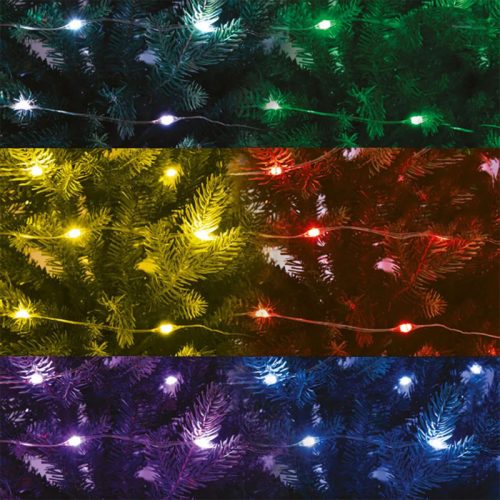 Fényfüzér 100db mikro leddel multicolor smart