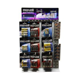 Maxell elemek állvánnyal