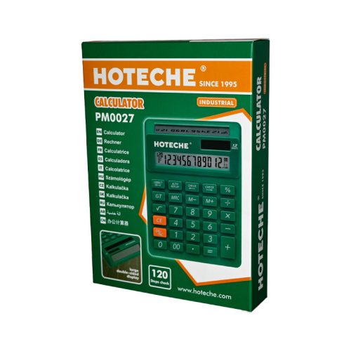 Számológép zöld Hoteche promóciós