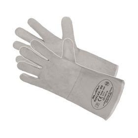   Kesztyű hegesztő 35cm hosszú hasított marhabőrből 10-es Reflex-RS