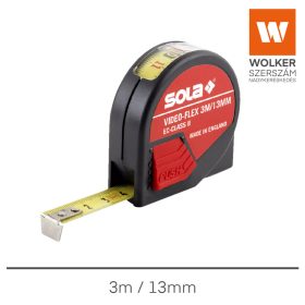 Mérőszalag 3,0m 13mm Video-Flex Sola