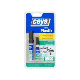   Ragasztó Ceys SPECIAL PLASTIK, nehéz műanyagokhoz, pillanatragasztó, 3 g + 4 ml