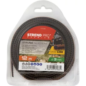   Strend Pro Premium SawLine recés fűnyíródamil, 3 mm, H-12 m