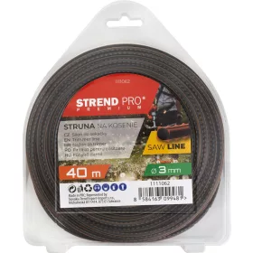   Strend Pro Premium SawLine recés fűnyíródamil, 3 mm, H-40 m